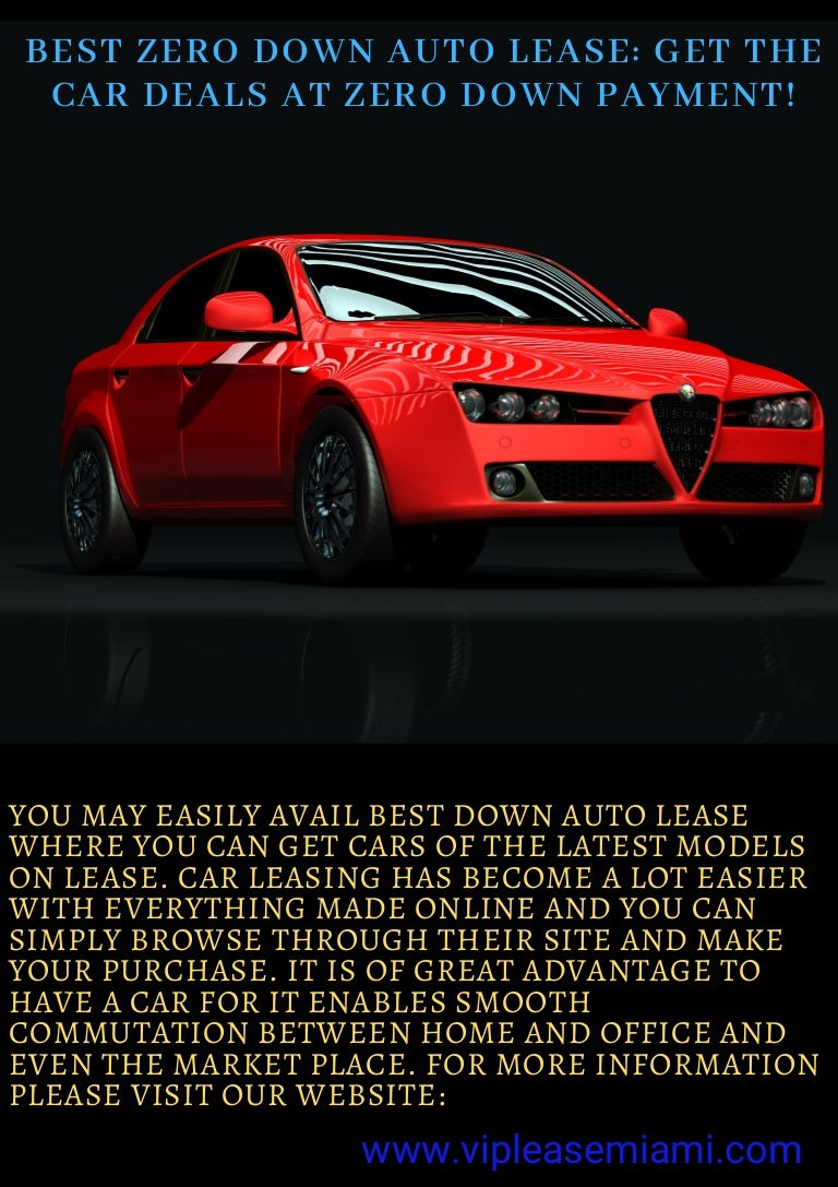 No Money Down Car Lease / How To Lease A Car With No Money 0 Down In