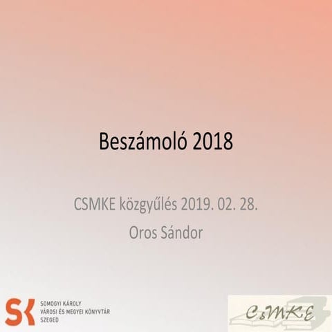 Beszamolo 2018
