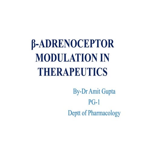 Adrenergic receptors | PPTX