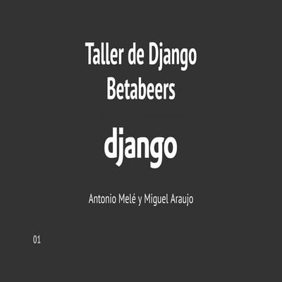 Taller de Django betabeers
