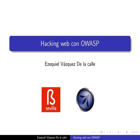 Betabeers Sevilla - Hacking web con OWASP