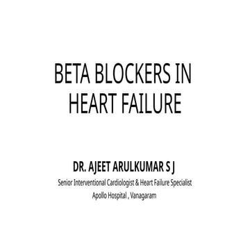 Beta Blockers in Heart Failure ( Reduced EF)  .pptx