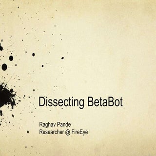 Dissecting BetaBot