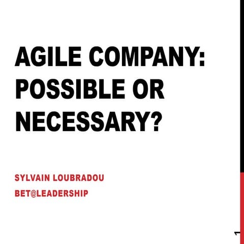Betaleadership Helping Towards The Agile Organization