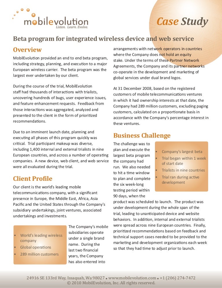 Beta management company case excel picture