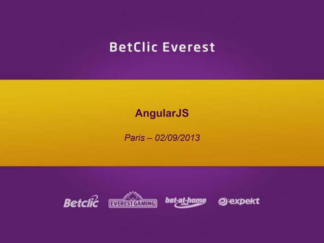Mini-Training: AngularJS