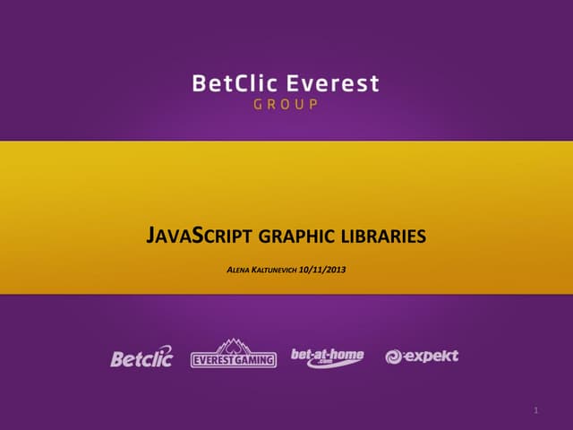 Mini-Training: JS Graphical Libraries
