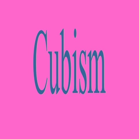 Cubism