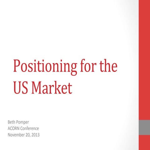 Building Wholesale Relationships & Positioning for the US Market