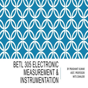 BETL305 electronic measurement&instrumentation