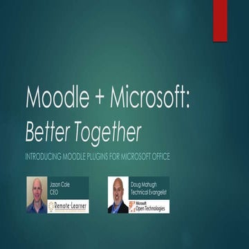 BETT 2015: Moodle and Microsoft, Better Together