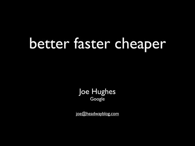 Better Faster Cheaper - How Outside Developers Can Help Transit Agencies Info...
