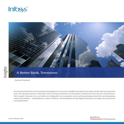 A Better Bank, Tomorrow