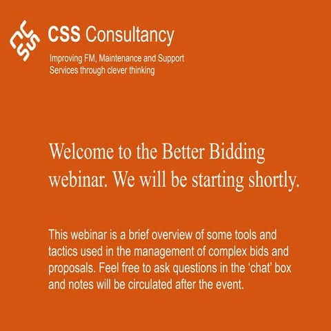 Better Bidding for Facilities Management Contracts