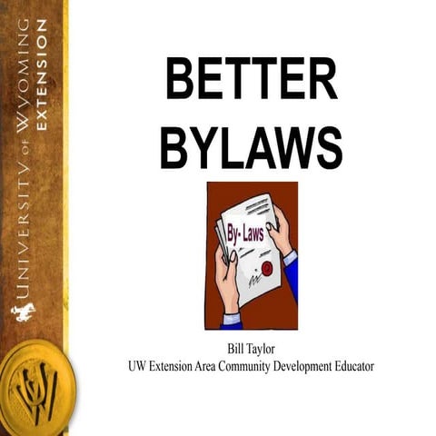 Better Bylaws