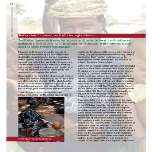 Better diets for women and children begin at home