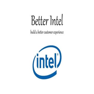 Better intel
