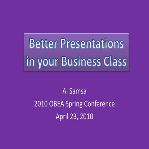 Betterpresentations