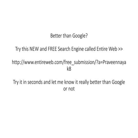 AMAZING !! BETTER THAN GOOGLE !!! | PDF