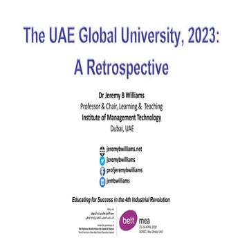 The UAE Global University, 2023:  A Retrospective 