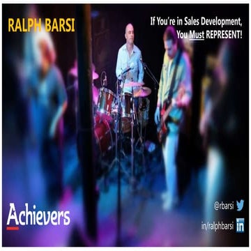If You're in Sales Development, You MUST Represent!