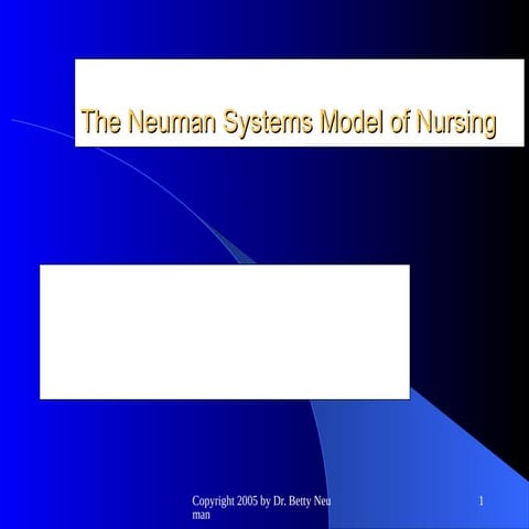 betty neumann theories for nursing students.ppt