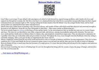 Between Shades Of Gray