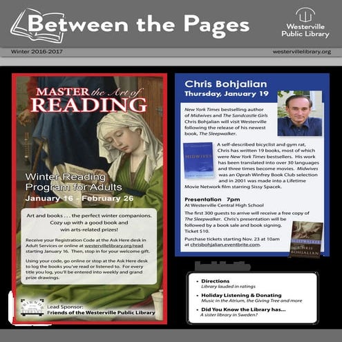 Between the Pages: Winter 2016/2017