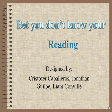 Bet youdon'tknowreading