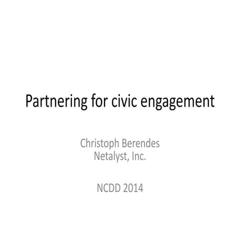 Christoph Berendes on Local Government Partnering and Change Management
