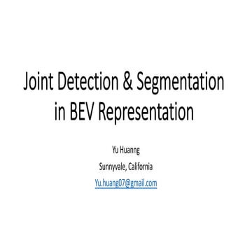 BEV Joint Detection and Segmentation