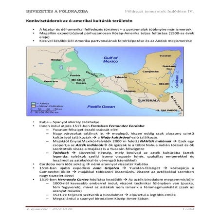 Bevezetés a földrajzba 2012.10.26. 4.gyakorlat