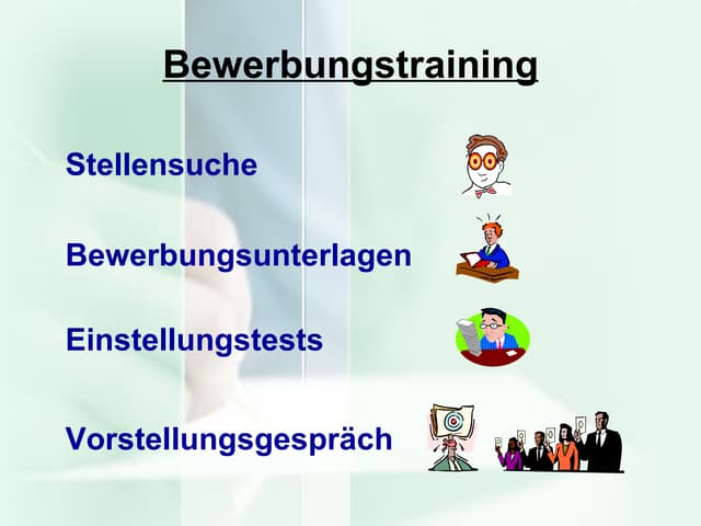 Bewerbung