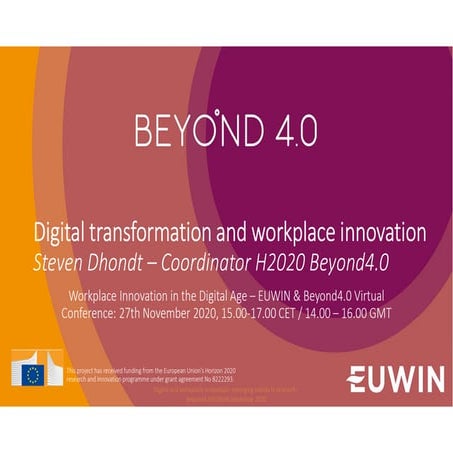 Digital transformation and workplace innovation