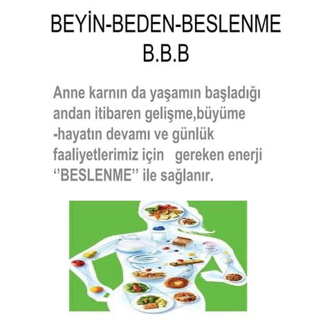 Beyin -Beden-Beslenme