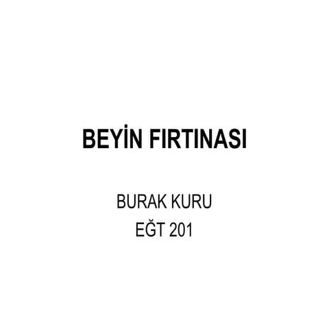 Beyi̇n firtinasi