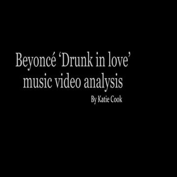 Beyoncé ‘drunk in love’