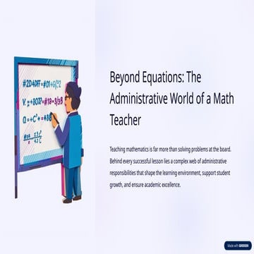 Beyond Equations: Exploring the Administrative Responsibilities of ...