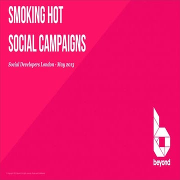 Beyond Social Developers Garage London May 2013