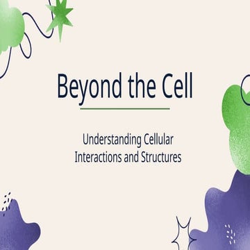 Beyond-the-Cell, INTRACELLULAR MATRIX.pptx