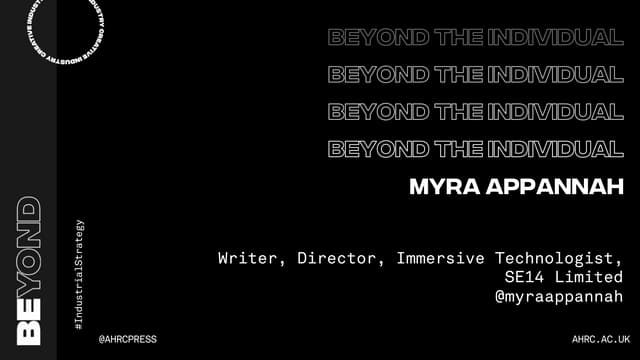 Beyond 2018 - Myra Appannah
