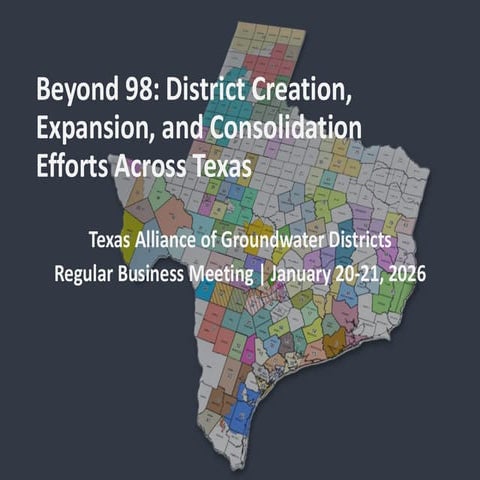 Beyond 98: New District Creation and Expansion Efforts Across Texas ...