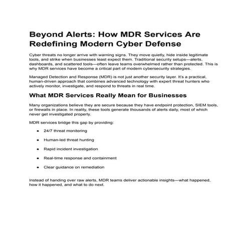 Beyond Alerts_ How MDR Services Are Redefining Modern Cyber Defense.pdf