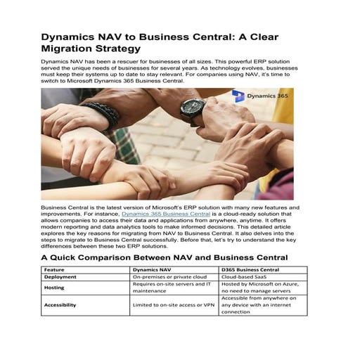 Maximize Efficiency: The Benefits of Migrating to Business Central