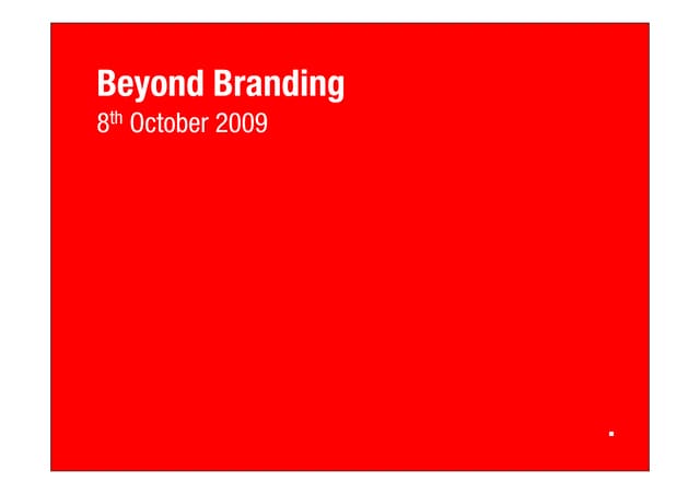 Beyond Branding: Digital Brand Engagement