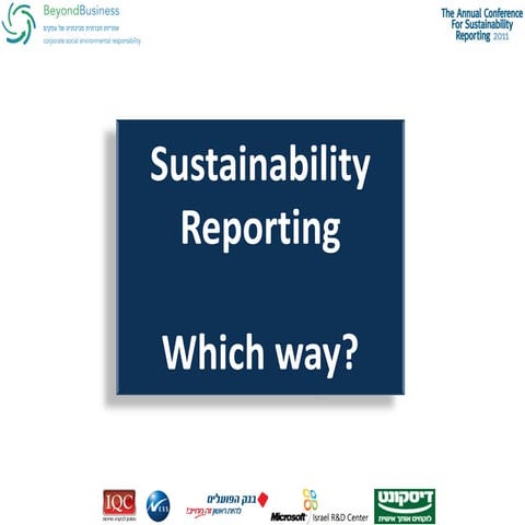 Sustainability Reporting
