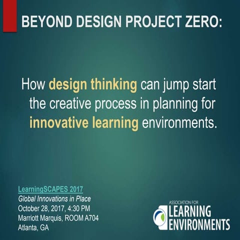 Beyond Design Project Zero