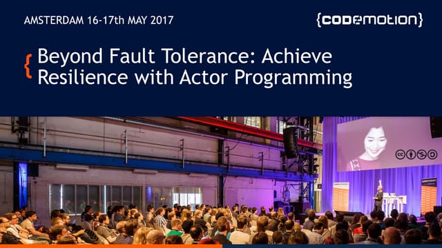 Beyond Fault Tolerance with Actor Programming
