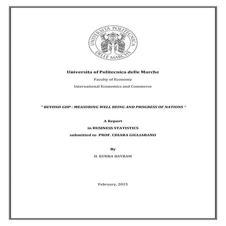 Beyond GDP: Measuring well-being and progress of Nations
