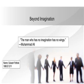 Beyond imagination ppt softskill
